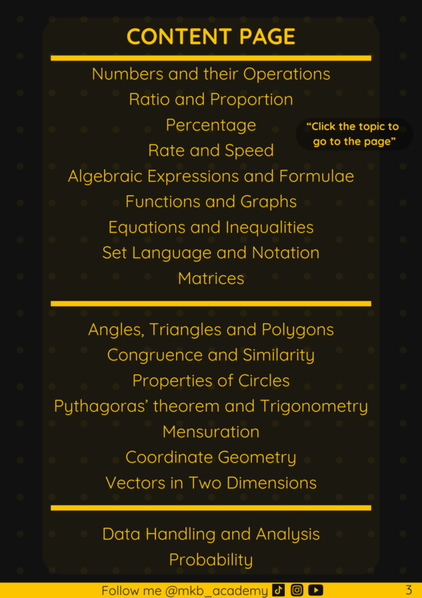 Ultimate Cheat Sheet for GCE O-Level E Maths - Image 2